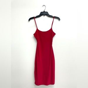 Red Body Control Sleeveless Mini Dress NWT